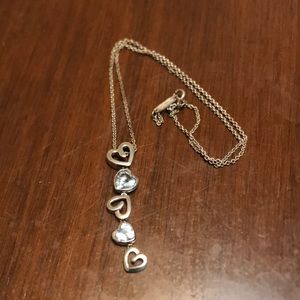 Tiffany drop heart necklace